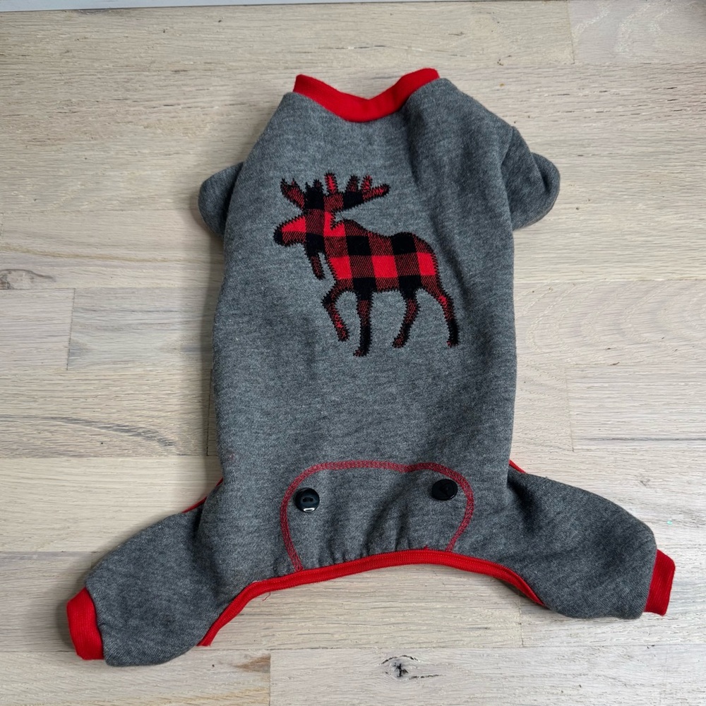 Luvgear Pet Plaid Moose Onesie